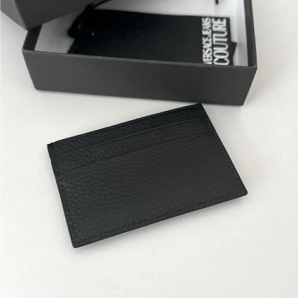 ⭕️ VERSACE JEANS Men’s Card Holder Wallet Black Designer